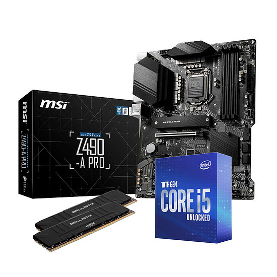 Kit upgrade PC Intel i5 10600K - MSI Z490 - RAM 16Go 3200Mhz