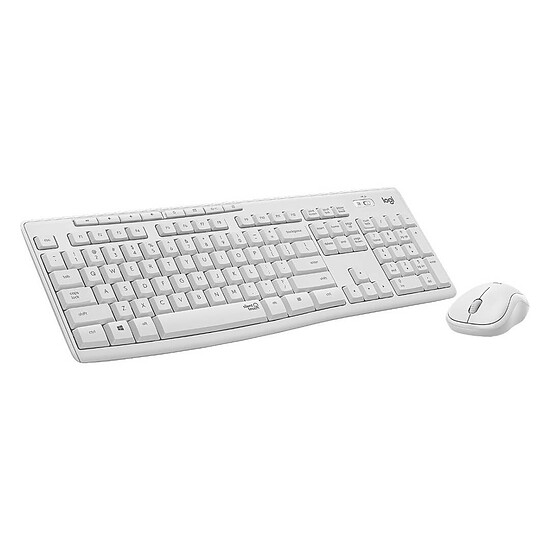 Clavier souris bureautique Logitech MK295 Silent - Blanc - Autre vue