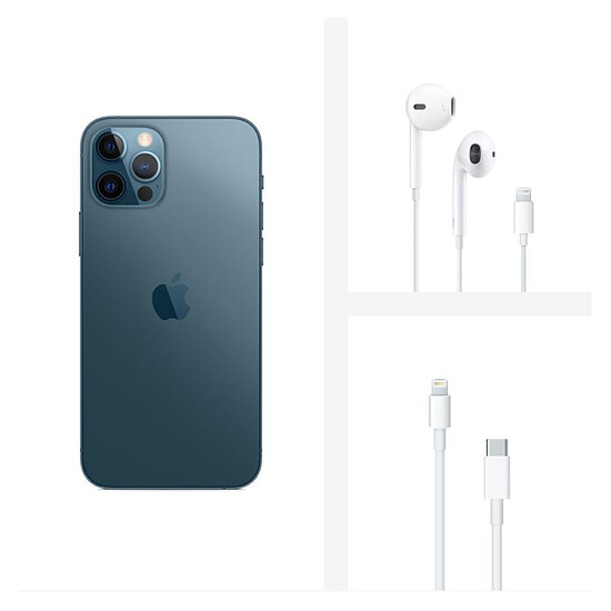 Smartphone reconditionné Apple iPhone 12 Pro (Bleu Pacifique) - 512 Go · Reconditionné - Autre vue