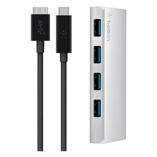 Câble USB Belkin Hub USB 3.0 - 4 Ports