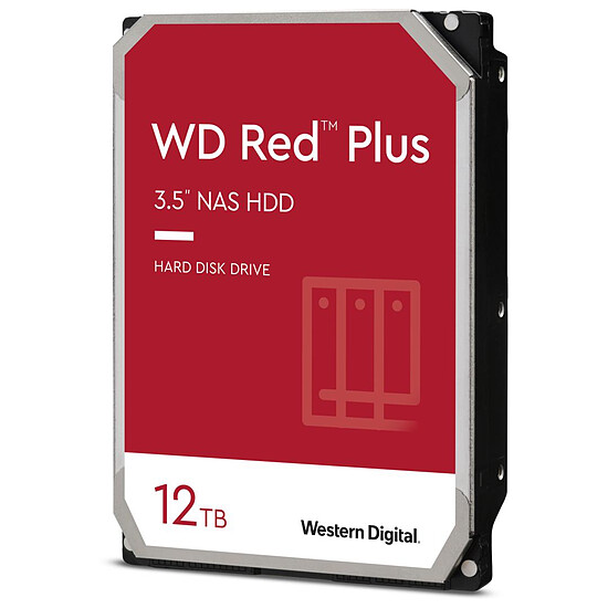 Disque dur interne Western Digital WD Red Plus - 4 x 12 To (48 To) - 256 Mo