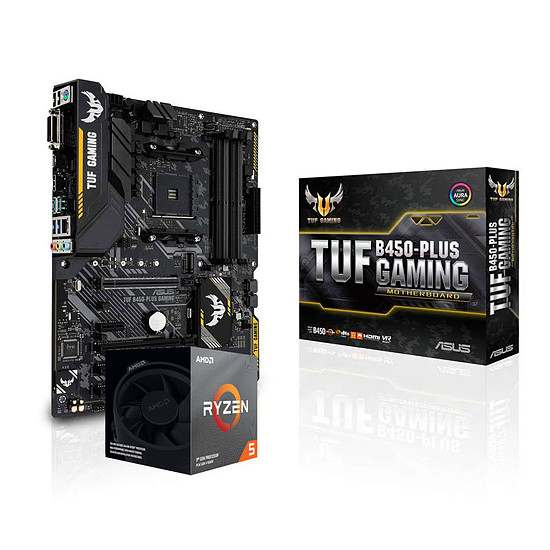 Kit upgrade PC AMD Ryzen 5 3600 + Asus TUF B450-PLUS GAMING