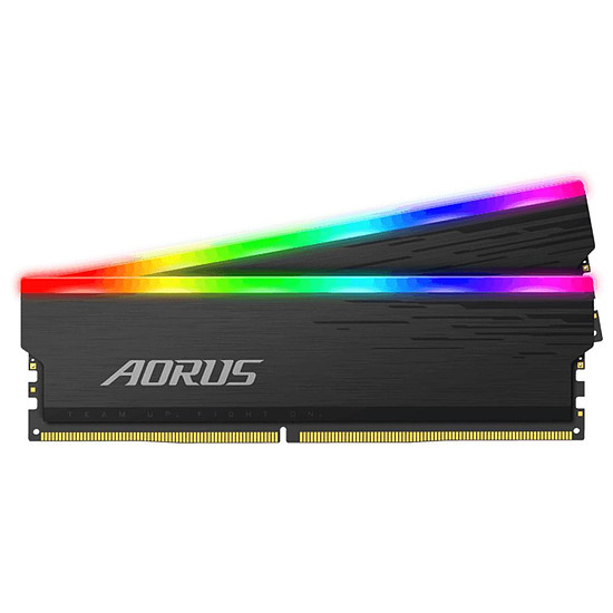 Mémoire Gigabyte Aorus RGB Dark Grey - 2 x 8 Go (16 Go) - DDR4 4400 MHz - CL19