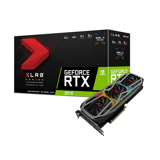 Carte graphique PNY GeForce RTX 3070 XLR8 Gaming EPIC-X Metal