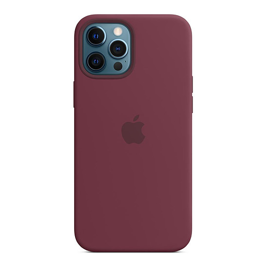 Coque et housse Apple Coque en silicone avec MagSafe pour iPhone 12 Pro Max - Prune