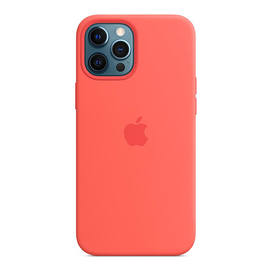 Coque et housse Apple Coque en silicone avec MagSafe pour iPhone 12 Pro Max - Rose agrume