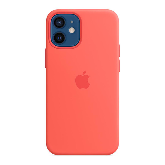 Coque et housse Apple Coque en silicone avec MagSafe pour iPhone 12 mini - Rose agrume
