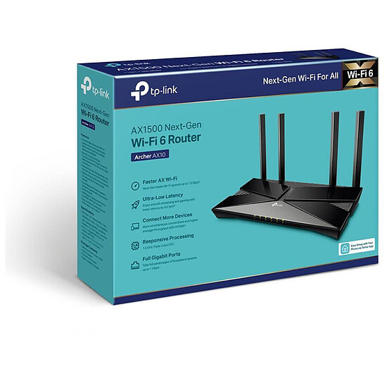Routeur et modem TP-Link Routeur Archer AX10 WiFi AX1500 double bande - Autre vue