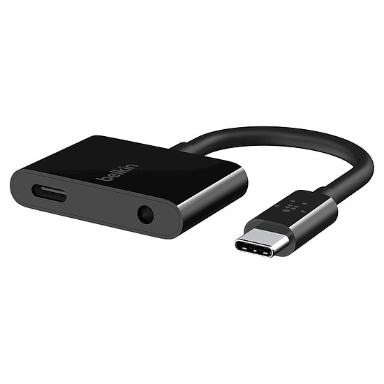 Adaptateurs et câbles Belkin Adaptateur USB-C vers Jack et USB-C pour charge