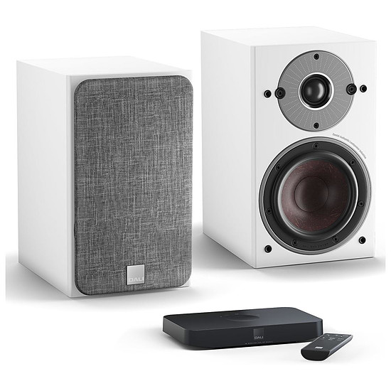 Enceintes HiFi / Home-Cinéma Dali Oberon 1 C (la paire) - Blanc + Sound Hub Compact