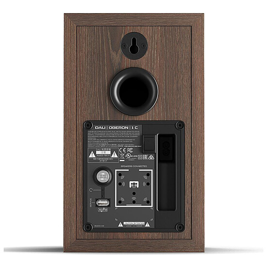 Enceintes HiFi / Home-Cinéma Dali Oberon 1 C (la paire) - Noyer foncé + Sound Hub Compact - Autre vue