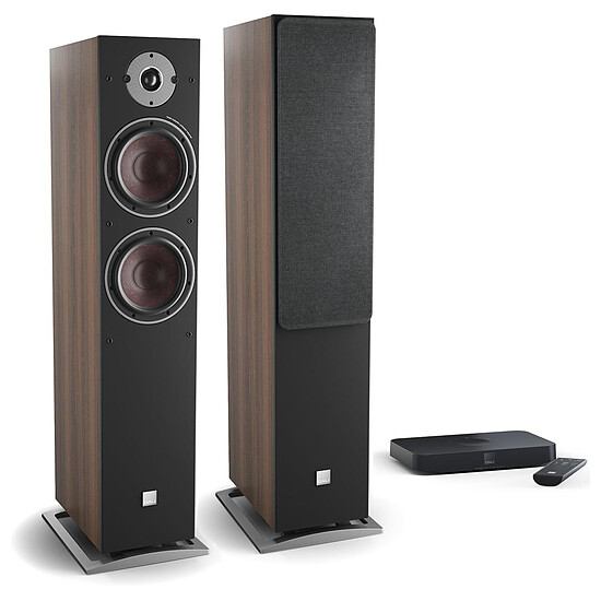 Enceintes HiFi / Home-Cinéma Dali Oberon 7 C (la paire) - Noyer foncé + Sound Hub Compact