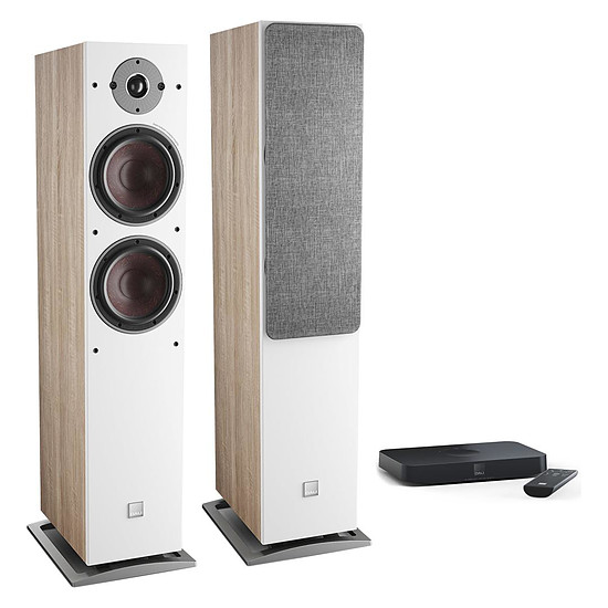 Enceintes HiFi / Home-Cinéma Dali Oberon 7 C (la paire) - Chêne clair + Sound Hub Compact