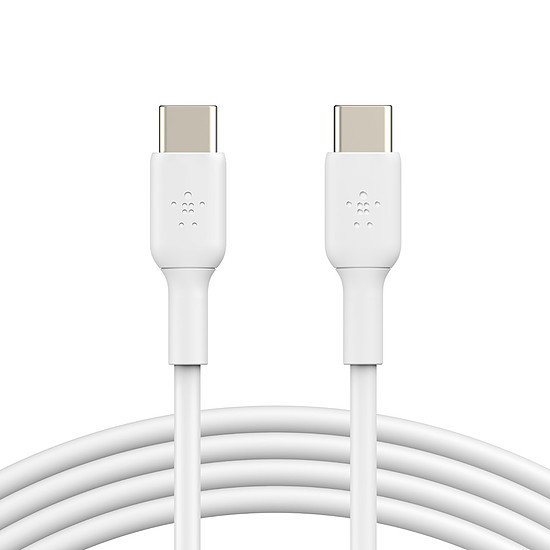 Adaptateurs et câbles Belkin Câble USB-C vers USB-C (Blanc), 1 m