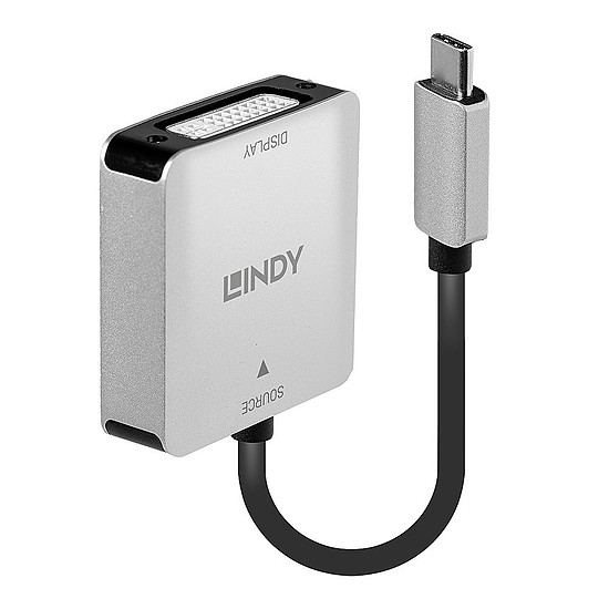 Câble USB Lindy Adaptateur USB-C vers DVI