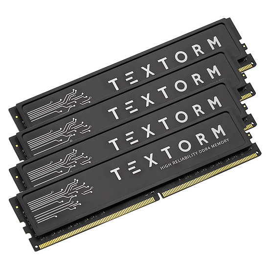 Textorm - 4 x 16 Go (64 Go) - DDR4 2666 MHz - CL19 - Mémoire Textorm sur