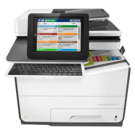 Imprimante multifonction HP PageWide Entreprise ColorFlow MFP 586z