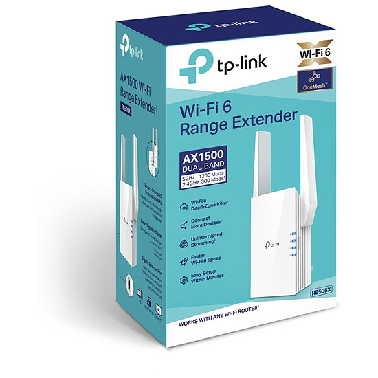 Répéteur Wi-Fi TP-Link RE505X - Répéteur WiFi Mesh AX1500 - Autre vue