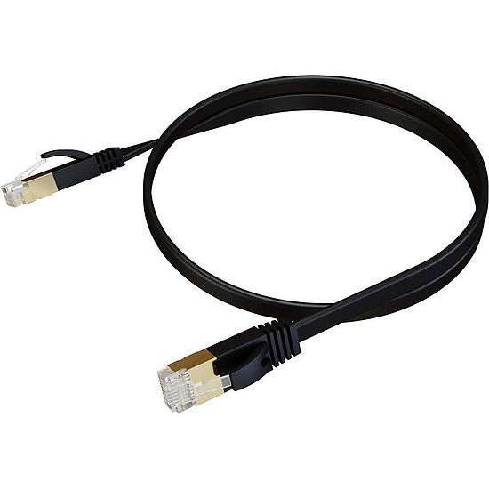 Câble RJ45 Real Cable E-NET 600-2, Cable RJ45 Cat 6a/UTP (noir) - 15 m