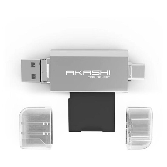 Lecteur de carte mémoire Akashi Lecteur Carte SD et Micro SD - Autre vue