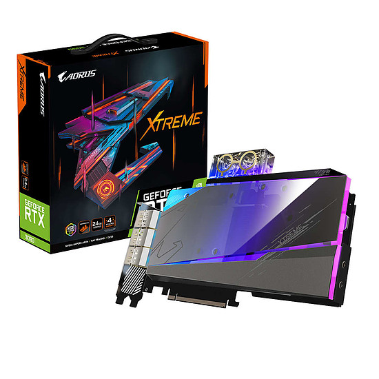 Carte graphique Gigabyte Aorus GeForce RTX 3090 XTREME WATERFORCE WB 24G