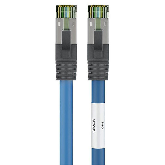 Câble RJ45 Goobay Câble RJ45 Cat 8.1 S/FTP (Bleu) - 2 m - Autre vue