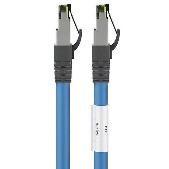 Câble RJ45 Goobay Câble RJ45 Cat 8.1 S/FTP (Bleu) - 2 m - Autre vue