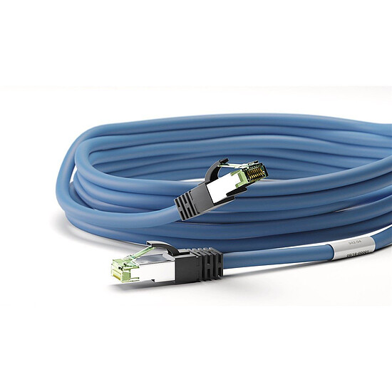 Câble RJ45 Goobay Câble RJ45 Cat 8.1 S/FTP (Bleu) - 2 m - Autre vue