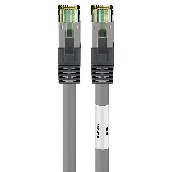 Câble RJ45 Goobay Câble RJ45 Cat 8.1 S/FTP (Gris) - 3 m - Autre vue