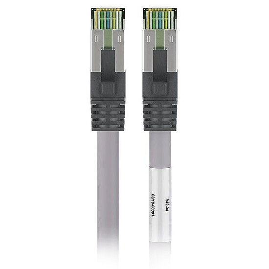 Câble RJ45 Goobay Câble RJ45 Cat 8.1 S/FTP (Gris) - 2 m - Autre vue