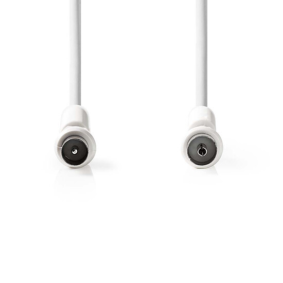 Câble Satellite Nedis Câble coaxial 120 dB mâle/femelle pour antenne TV - 1 mètre - Autre vue