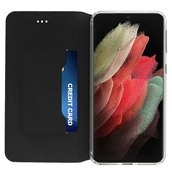 Coque et housse Akashi Etui Folio (noir) - Samsung Galaxy S21 Ultra