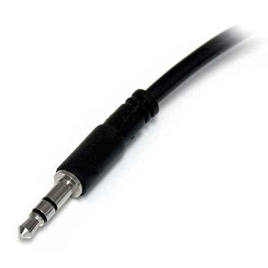 Câble Jack StarTech.com Câble répartiteur / dédoubleur stéréo slim Jack 3.5 mm M/F - 20 cm - Autre vue