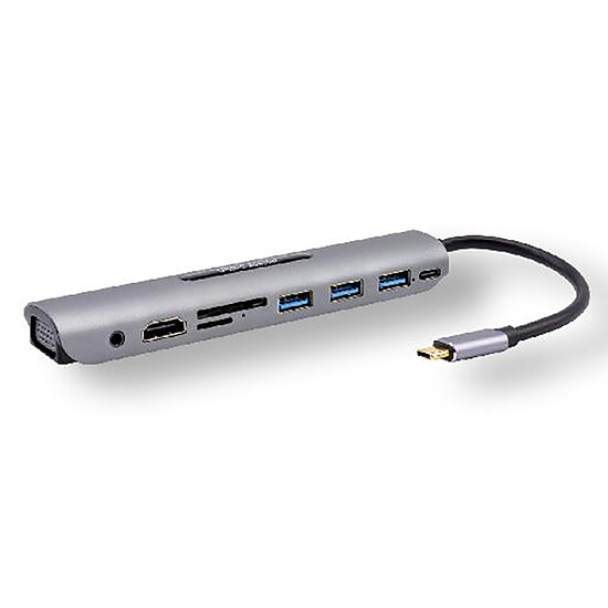 Câble USB Générique Station d'accueil USB-C multi-ports docking station + Power Delivery 60W