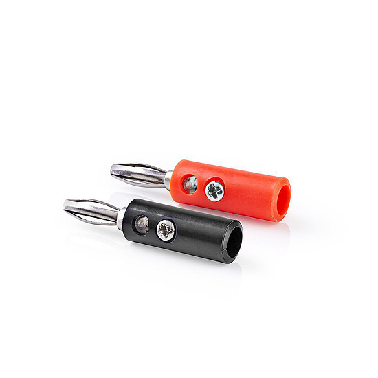 Adaptateur audio Nedis Lot de 4 Connecteurs Banane (Noir/Rouge) - Autre vue