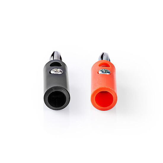 Adaptateur audio Nedis Lot de 4 Connecteurs Banane (Noir/Rouge) - Autre vue