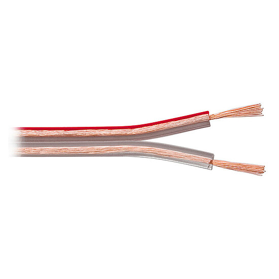 Câble d'enceintes Câble Haut-Parleur 1.5 mm² en cuivre OFC - rouleau de 10 m