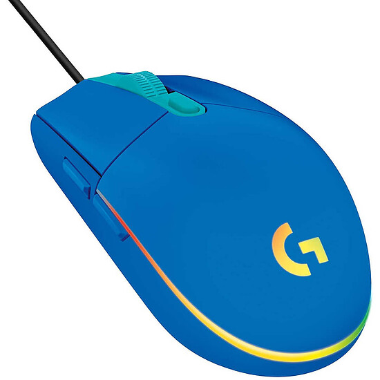 Souris PC Logitech G G203 LightSync - Bleu - Autre vue
