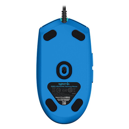 Souris PC Logitech G G203 LightSync - Bleu - Autre vue