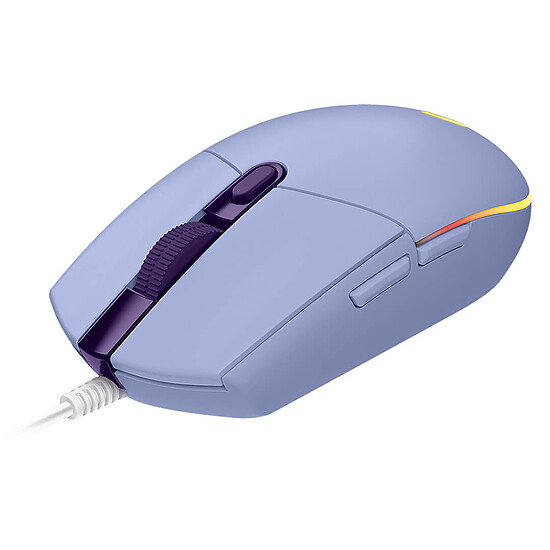 Souris PC Logitech G G203 LightSync - Lilas - Autre vue