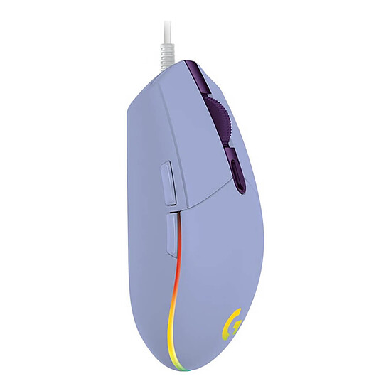 Souris PC Logitech G G203 LightSync - Lilas - Autre vue