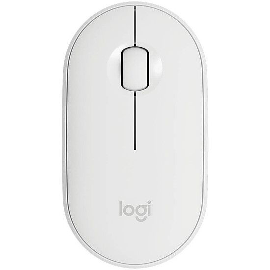 Souris PC Logitech Pebble M350 - Blanc