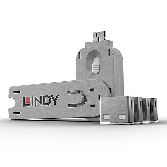 Câble USB Lindy Kit de blocage pour ports USB-A - Autre vue