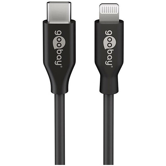 Câble USB Goobay Câble Lightning to USB-C (M/M) - Noir - 2M