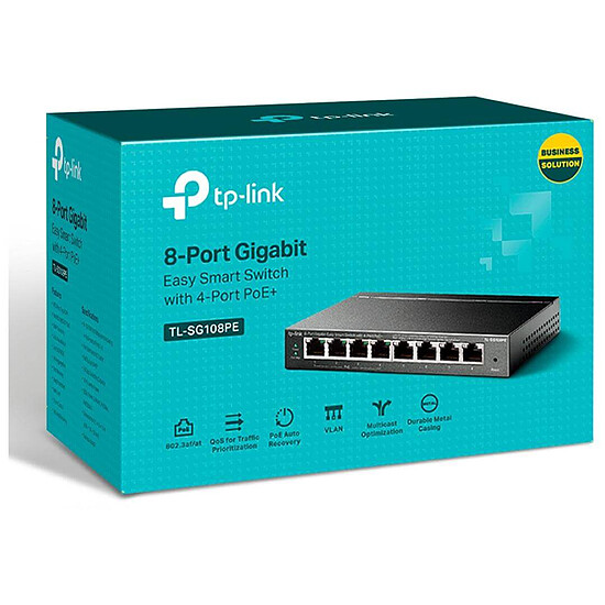 Switch et Commutateur TP-Link TL-SG108PE v5 - Autre vue