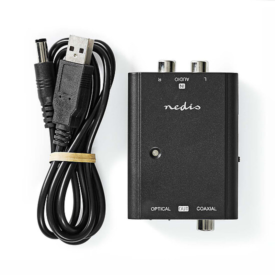 Câble RCA Nedis Convertisseur audio digital 2x RCA vers S/PDIF / TosLink + RCA - Autre vue