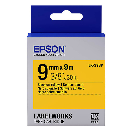 Papier imprimante Epson LK-3YBP noir, jaune