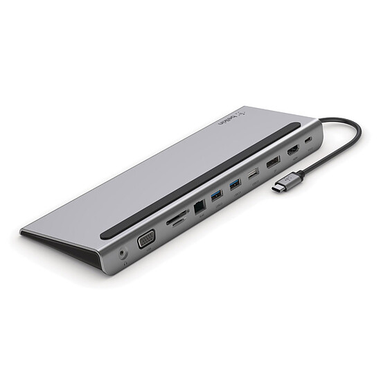 Station d'accueil PC portable Belkin Station d'accueil USB-C pour 2 écrans 11 en 1, passtrhough 100W - Autre vue