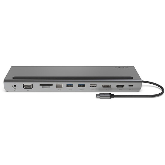 Station d'accueil PC portable Belkin Station d'accueil USB-C pour 2 écrans 11 en 1, passtrhough 100W - Autre vue