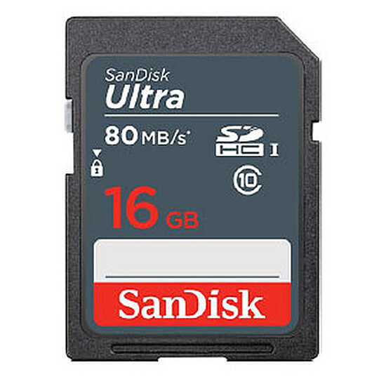 Carte mémoire SanDisk Ultra SDHC UHS-I 16 Go